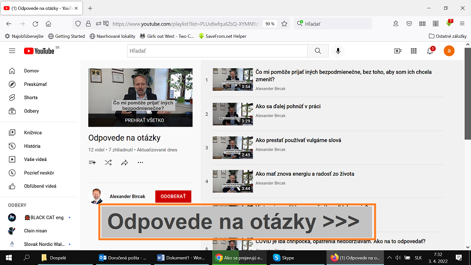 Odpovede na otázky